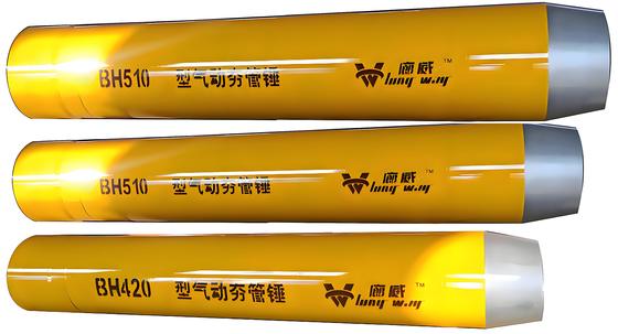 Palu Penumbuk Pipa Pneumatik dengan Energi Dampak 250 t Dampak Energi Tinggi dan Landasan Belakang Kunci Ganda untuk Pengeboran Tanpa Parit