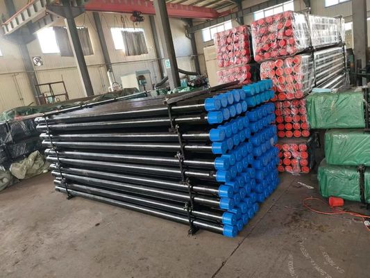 OD 114mm pipa pengeboran sumur air 4 1/2 "remet benang Hitam