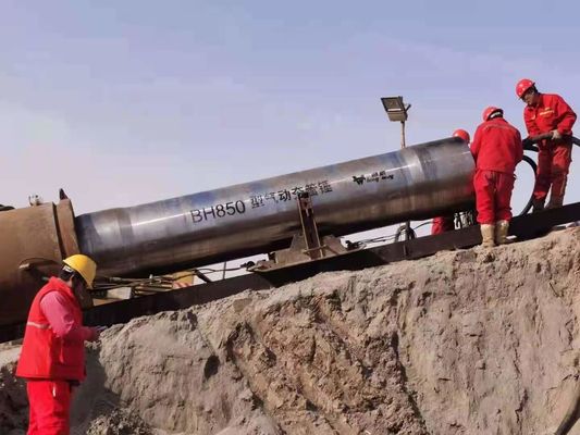 Palang Penumbuk Pipa Pneumatik Diameter Luar Host 850MM BH850 Kuning