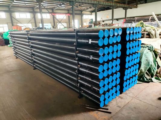 Baja Karbon 15ft Air Well Drill Rod 552mpa Kekuatan Hasil